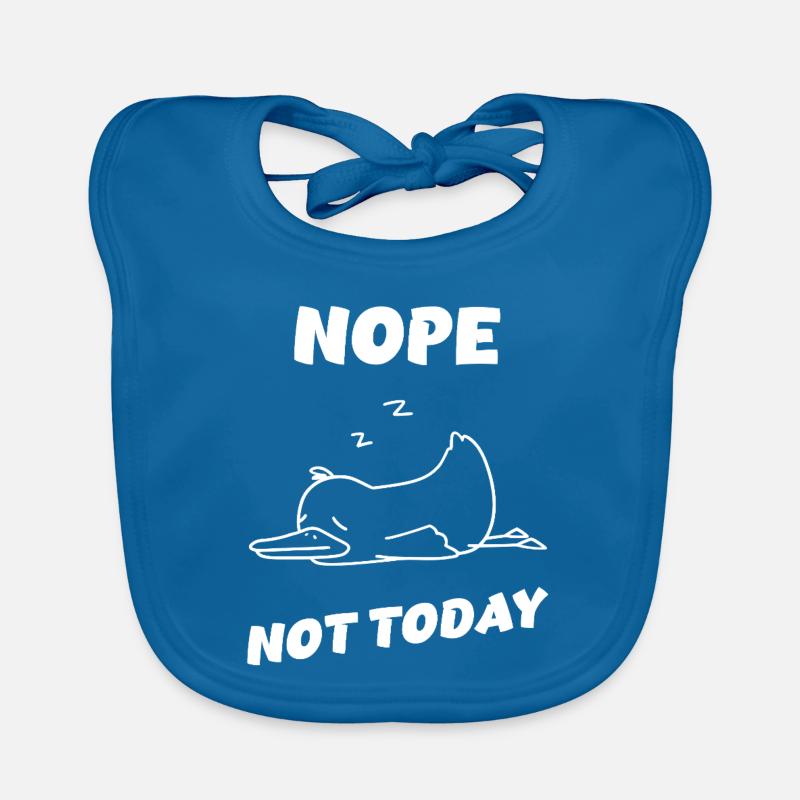 Nope Duck – Nothing will happen today! Organic Baby Bibs