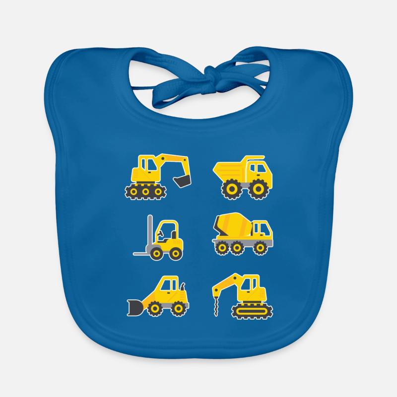 Excavator operator Organic Baby Bibs