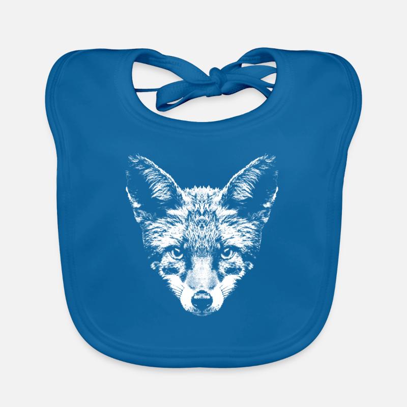 Fox / Fox / Head / Red Fox Organic Baby Bibs