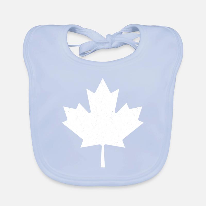 Maple Leaf Grunge Baby Bio-Lätzchen