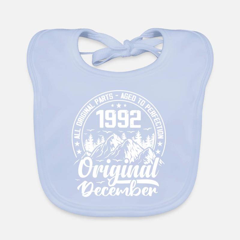 Dezember 1992 Original 32 Jahre altes Geburtstagsgeschenk Baby Bio-Lätzchen