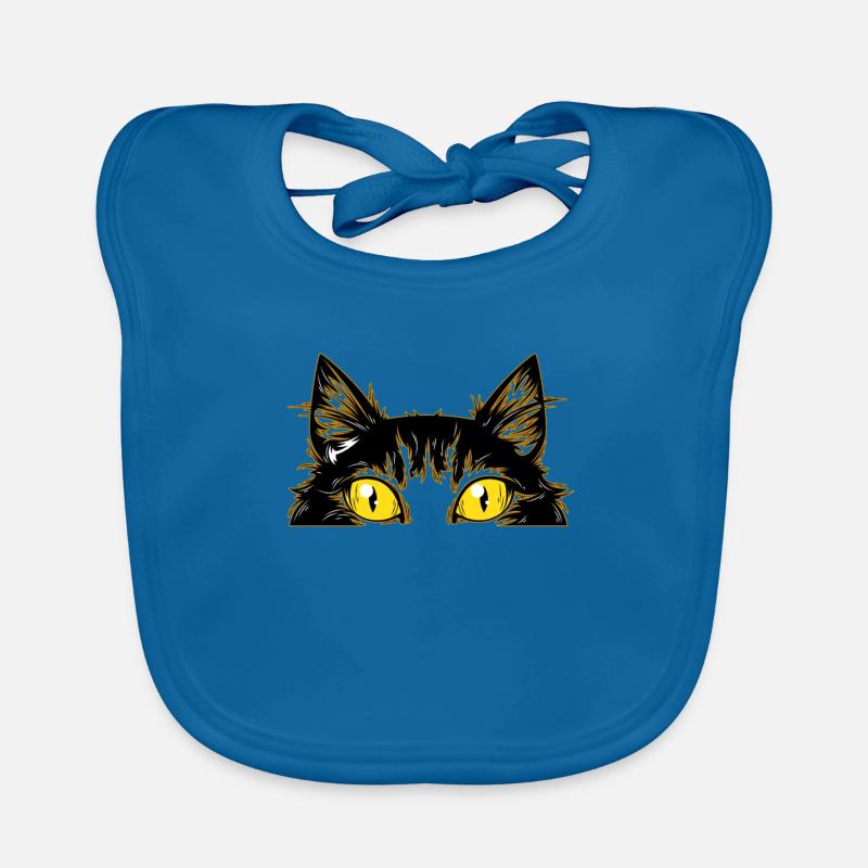 Miaou drôle de chat, drôle de chat Bavoir bio Bébé