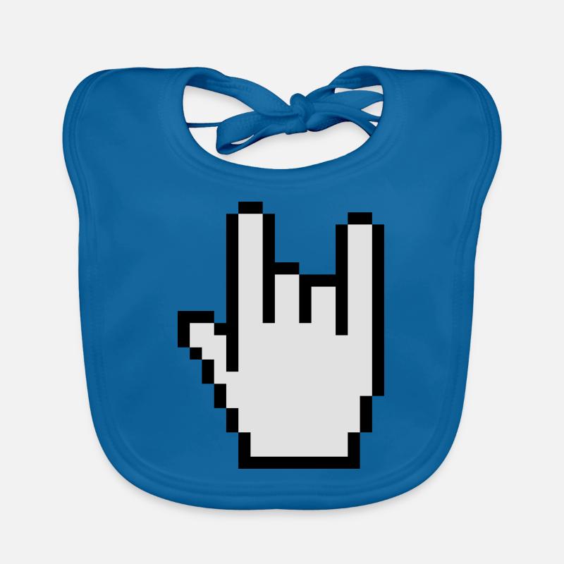Hand sign cursor Organic Baby Bibs