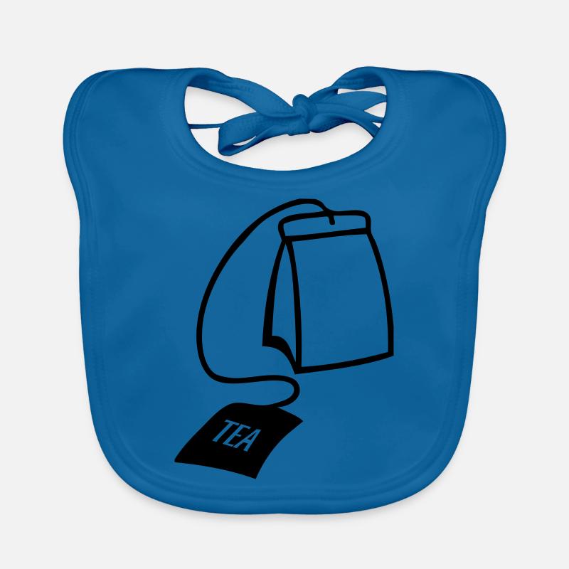 teabag - Baby Bio-Lätzchen - Pfauenblau
