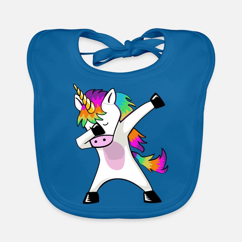 Dabbing Unicorn dabbendes Einhorn Dab Geschenkidee Baby Bio-Lätzchen
