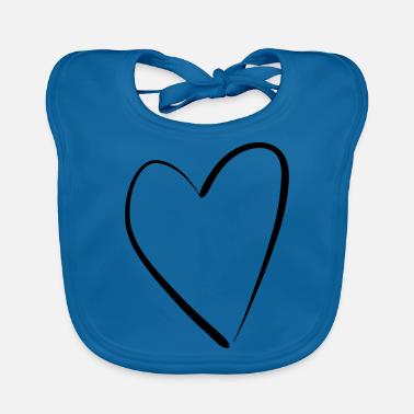 cuore Bavaglino ecologico per neonato