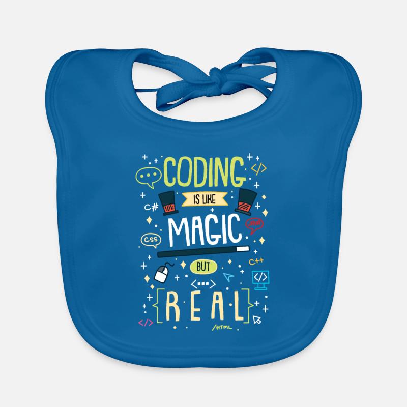 Coding Is Like Magic But Real Organic Baby Bibs