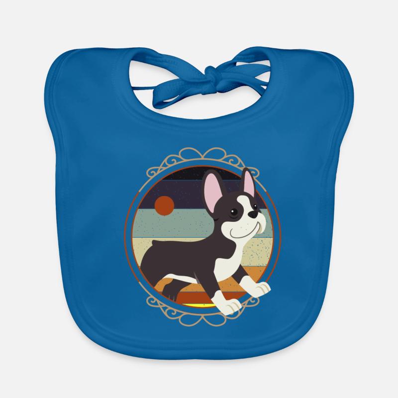 Boston Terrier, Boston Terrier Tierfreunde, Boston Baby Bio-Lätzchen
