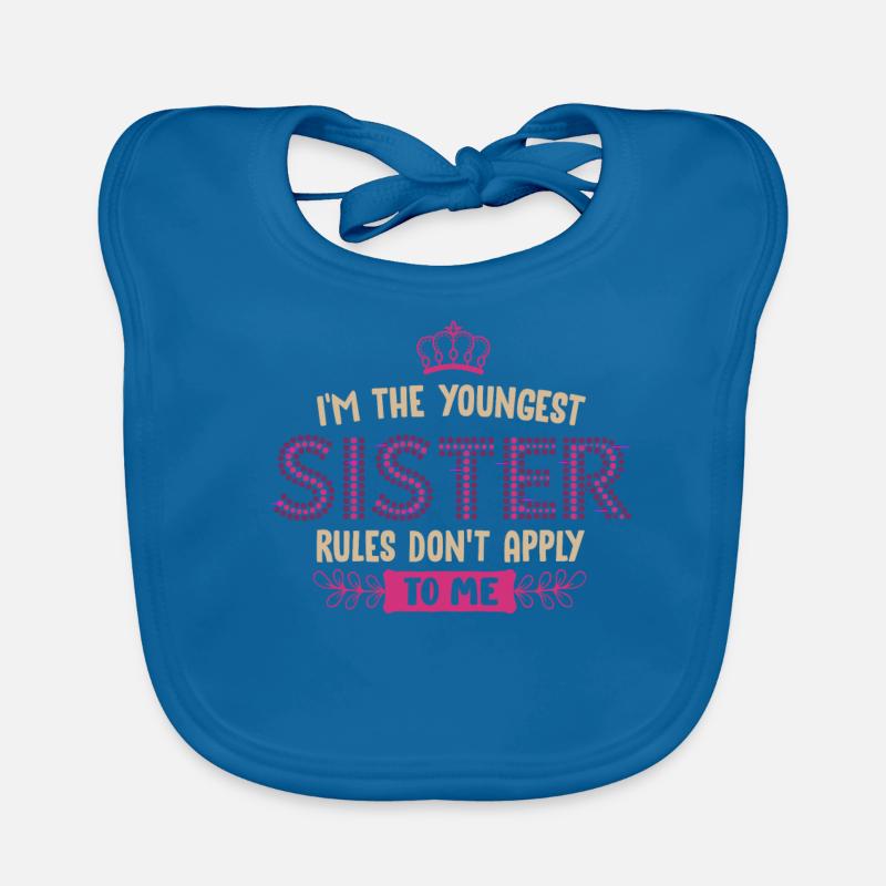 Siblings, siblings, sisters, eldest Organic Baby Bibs
