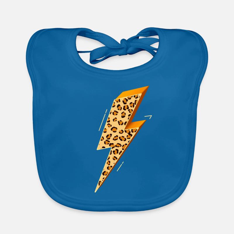 Lightning, Lightning Bolt, Lightning Strike, Organic Baby Bibs
