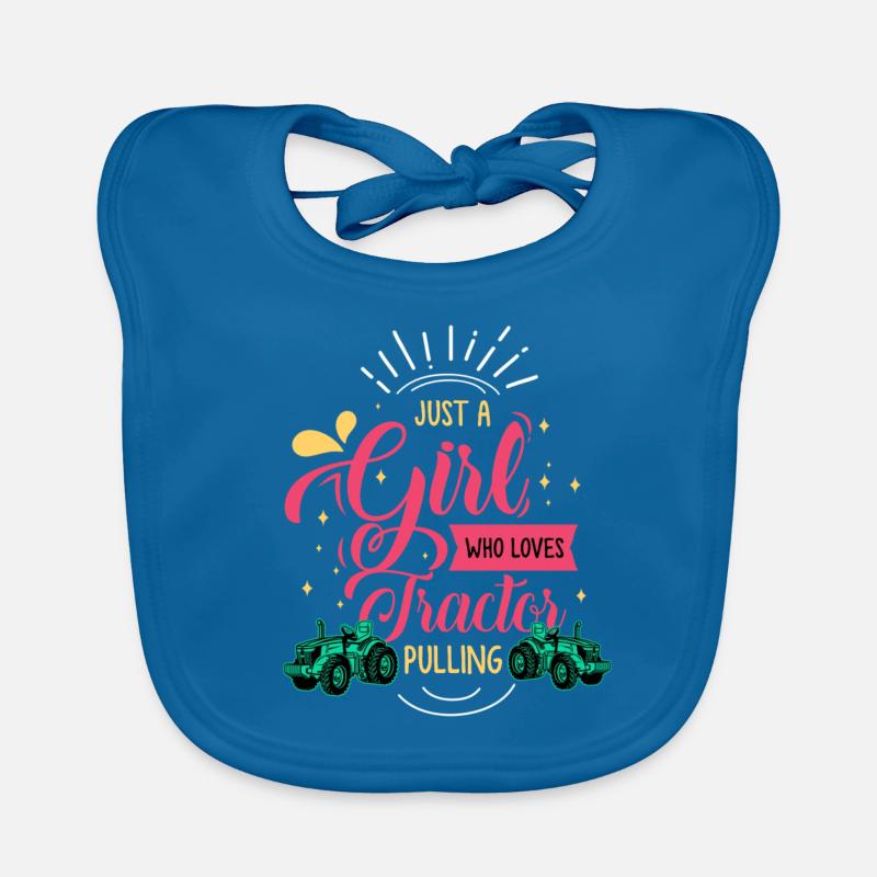tractor pulling, tractor pulling, drag, Organic Baby Bibs