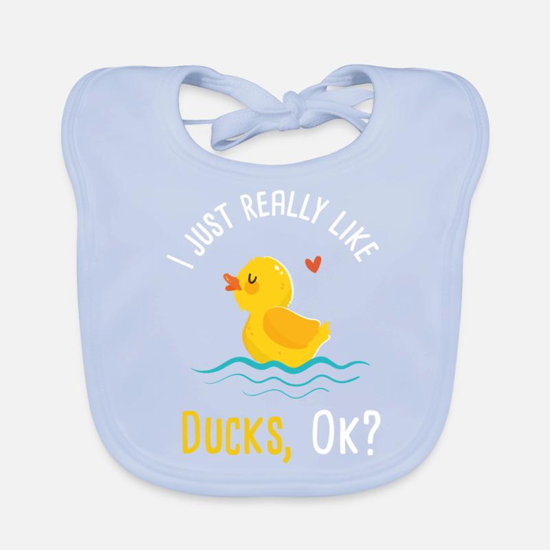 Duck Hunter I Duck Lover I I Just Really Like Organic Baby Bibs