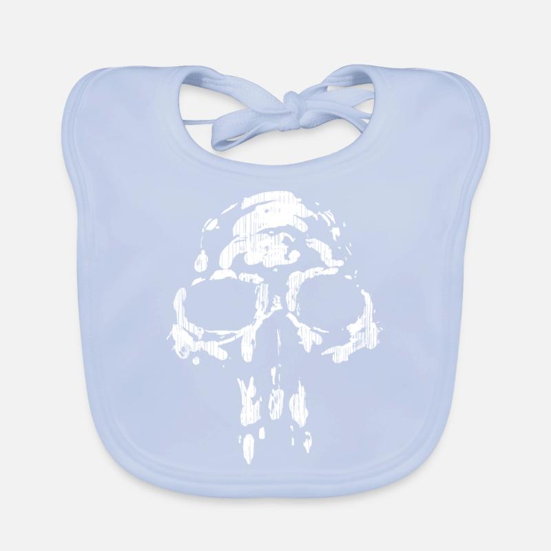 Fantasie Schedel Bio-slabbetje voor baby's