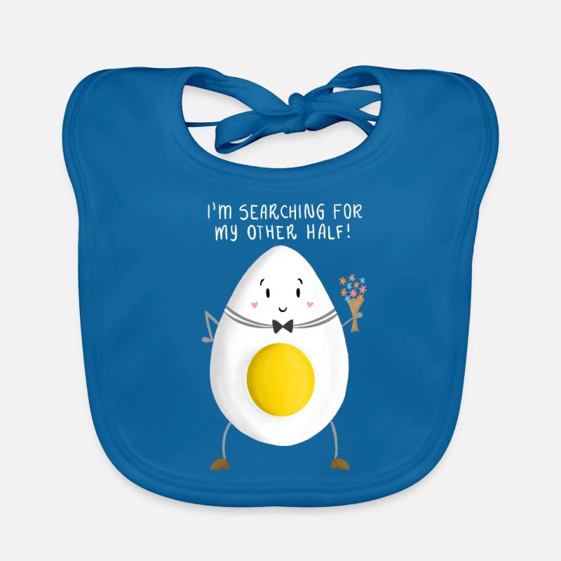 Romantic Boiled Egg Organic Baby Bibs