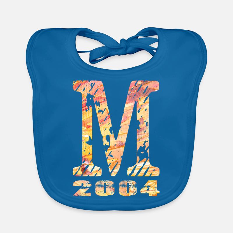 M 2004 Name Year of Birth Gift Organic Baby Bibs
