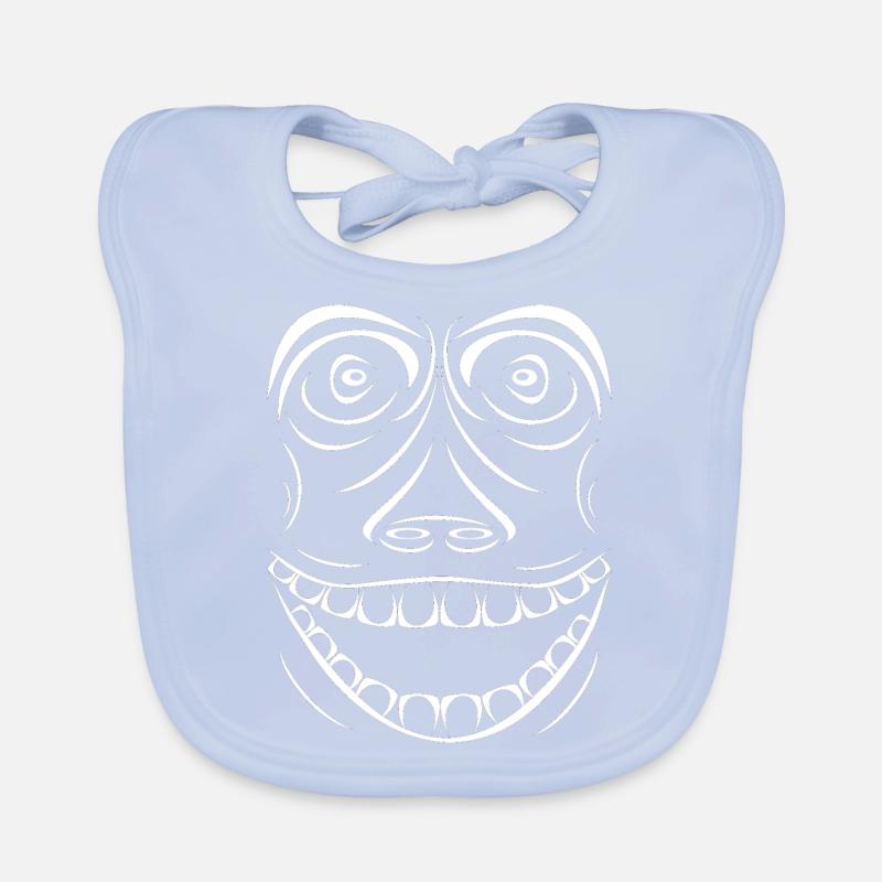 Funny monkey without smallpox Organic Baby Bibs