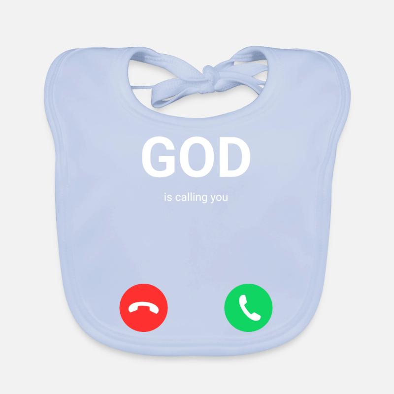 God is calling Organic Baby Bibs