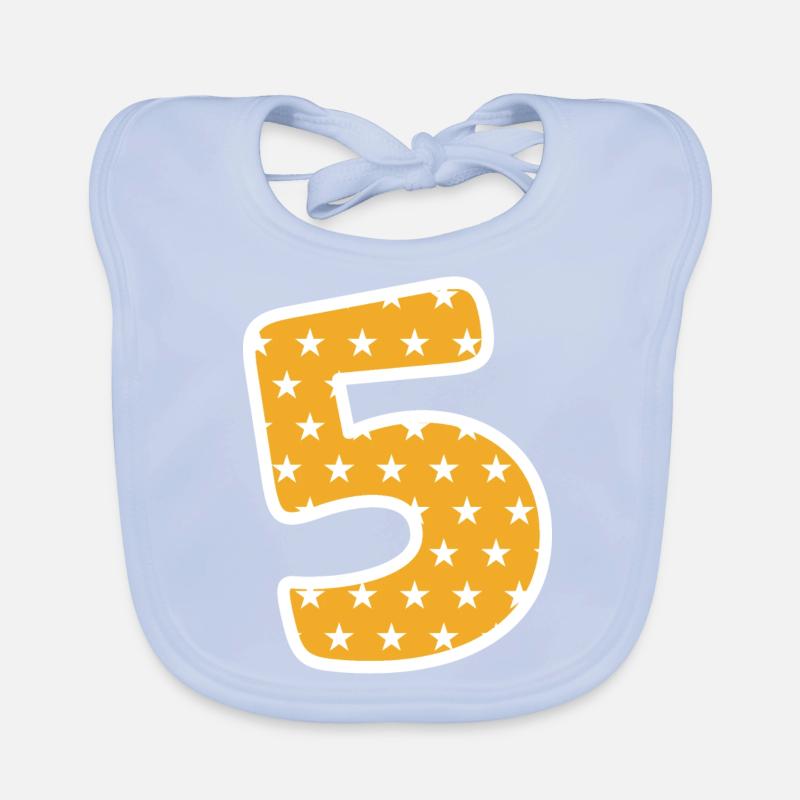 Five Organic Baby Bibs