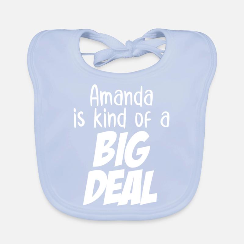Amanda est un peu une grosse affaire Bavoir bio Bébé