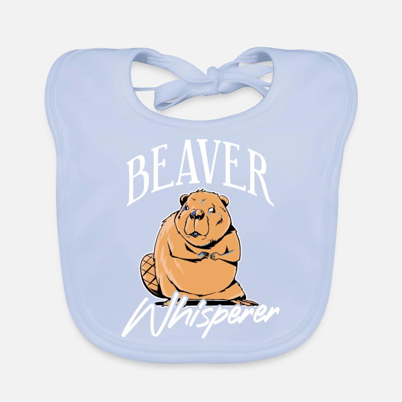 Beaver Whisperer Lodger barrage Builder Animal Bavoir bio Bébé