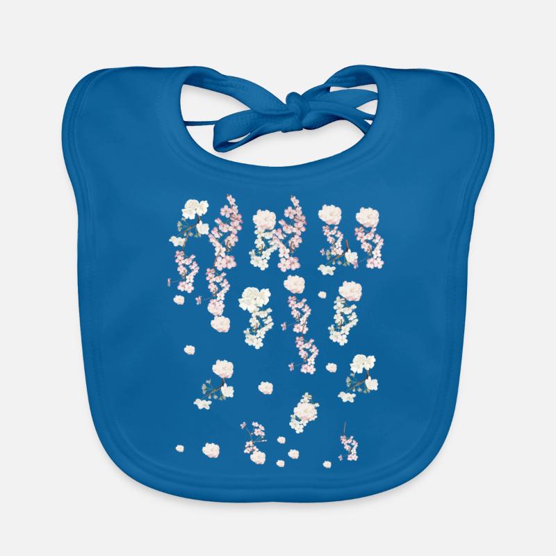 Spring,tendrils,flowers,blossom,cherry blossoms Organic Baby Bibs