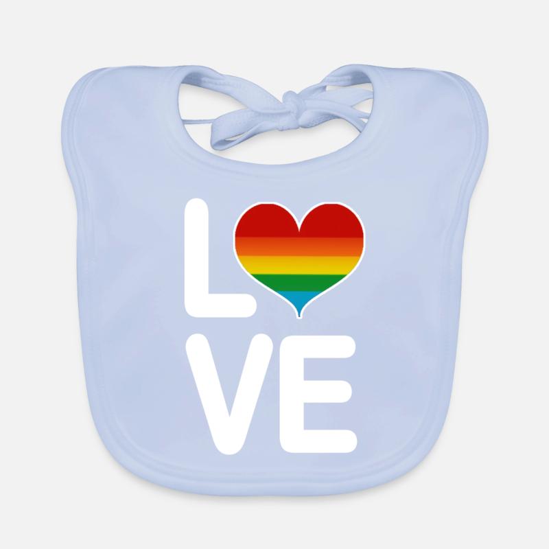 Amour LGBT Bavoir bio Bébé