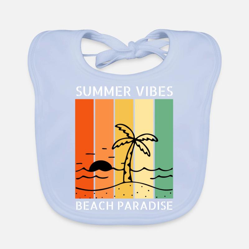 Summer Vibes - Beach Paradise Baby Bio-Lätzchen