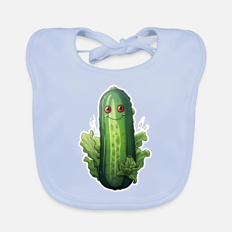 Cucumber Kawaii Organic Baby Bibs
