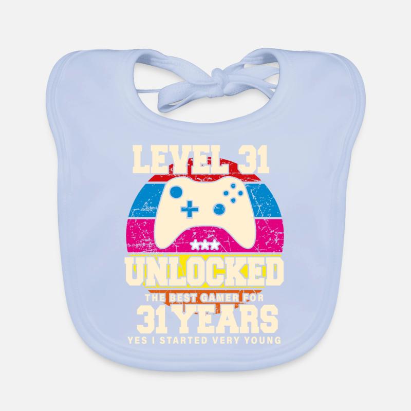 Original 1993 31 ans Niveau 31 Débloquer Bavoir bio Bébé