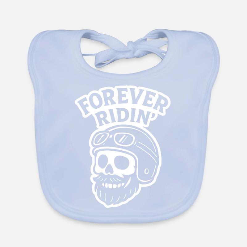 Biker Skull Motorcycle Organic Baby Bibs