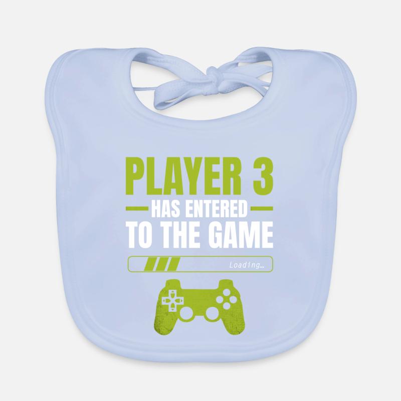Player 3: Entering the Game – Loading Indicator Organic Baby Bibs