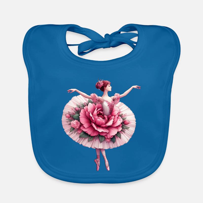 Ballet dancer with tutu Organic Baby Bibs