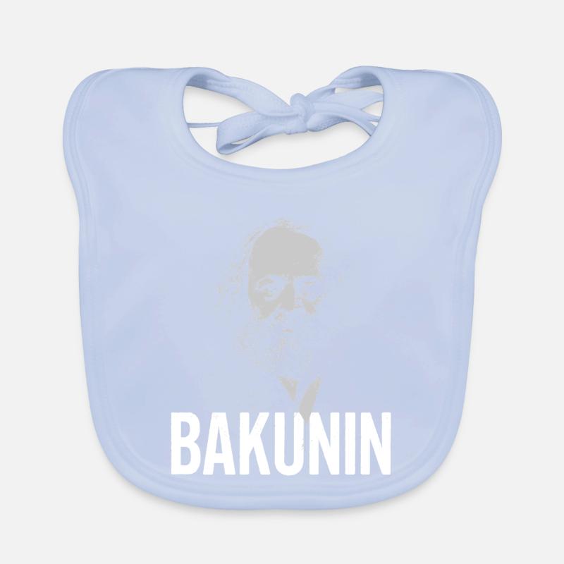 Bakunin Portrait Bold Typography Organic Baby Bibs