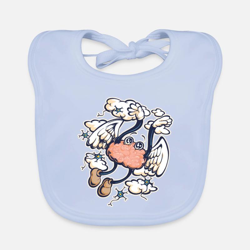 Ecstatic brain Organic Baby Bibs