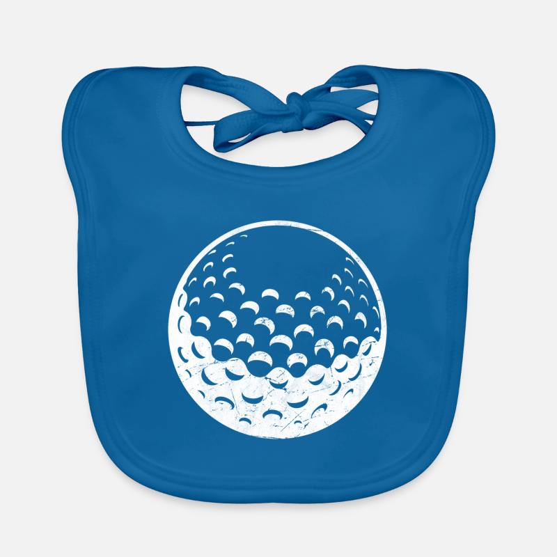Golfball Balle de golf Golfer Golfen Bavoir bio Bébé