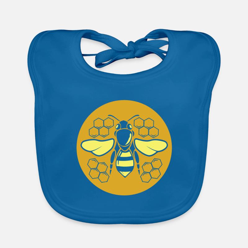 Bee Save the Honeycomb Beekeeper Gift Organic Baby Bibs