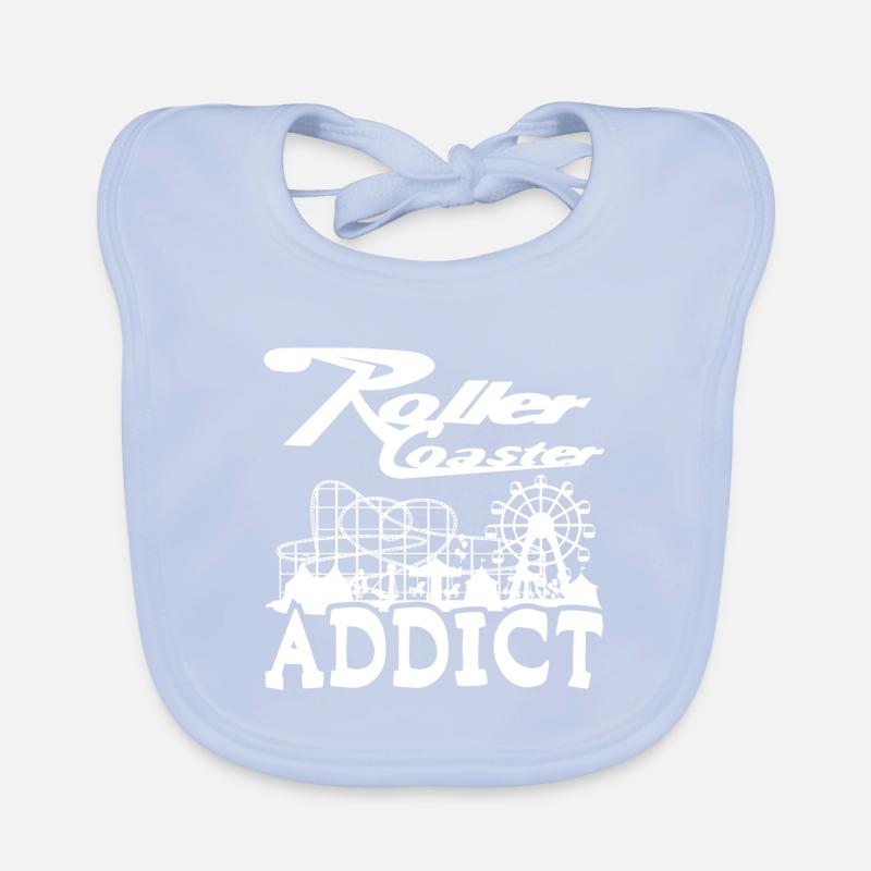 Roller Coaster Addict Organic Baby Bibs