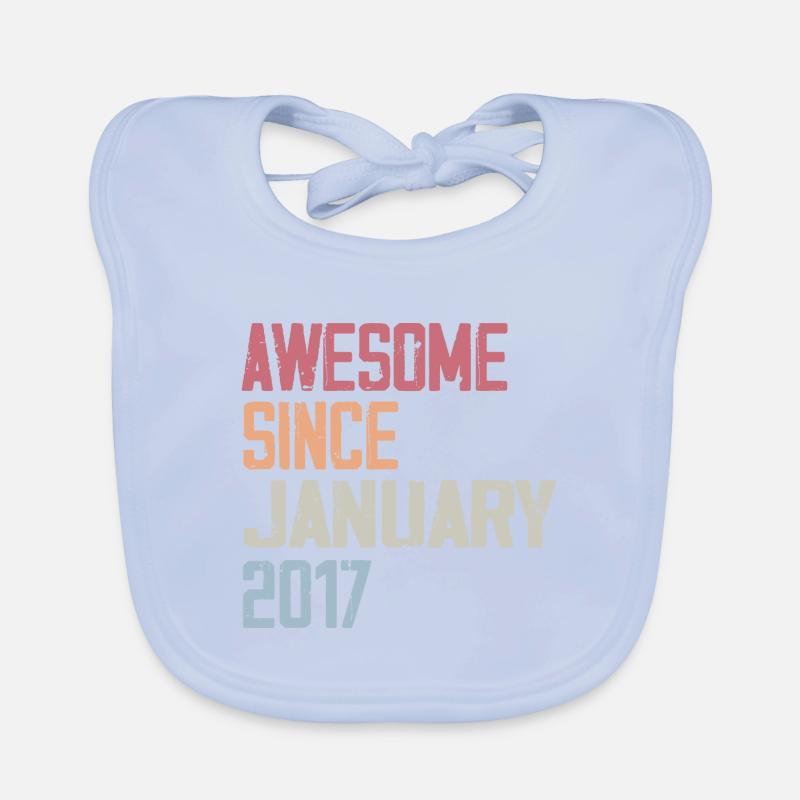 Anniversaire Janvier 2017 Rétro 2017 Janvier Bavoir bio Bébé