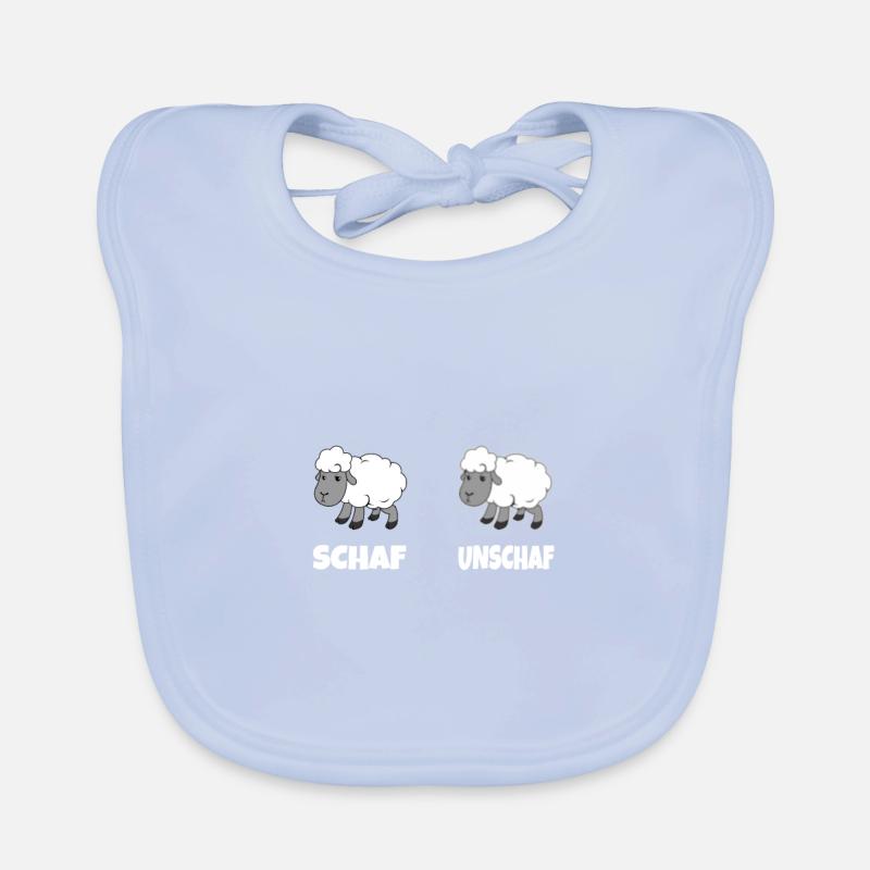 Sheep optical illusion Blurred sheep goat Organic Baby Bibs
