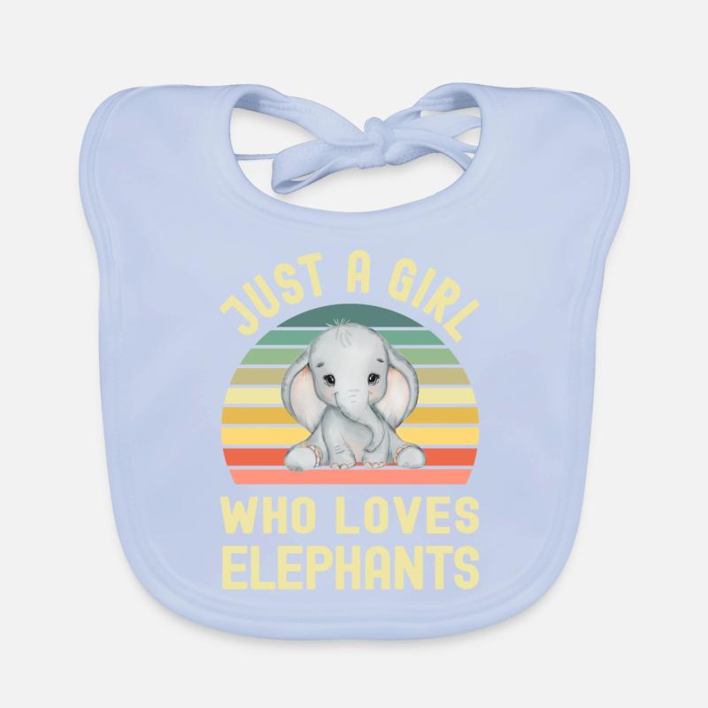 Elefant Elefanten Baby Bio-Lätzchen