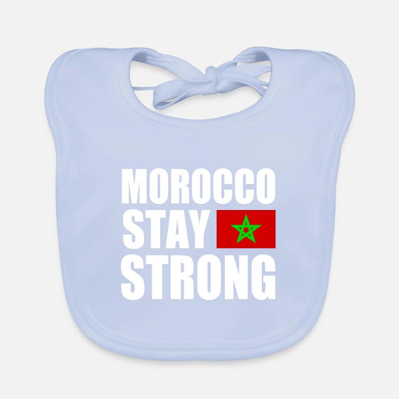 Morocco stay strong Organic Baby Bibs