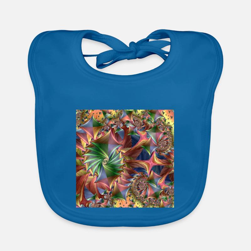 Diamond pattern colorful Baby Bio-Lätzchen