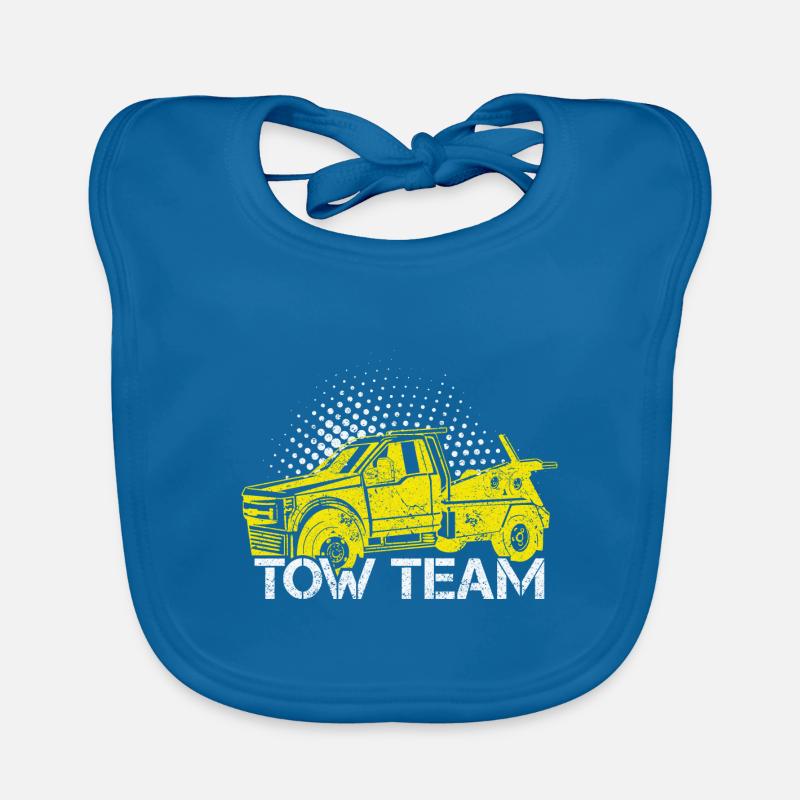 Abschleppwagen Abschleppdienst Abschlepper Baby Bio-Lätzchen