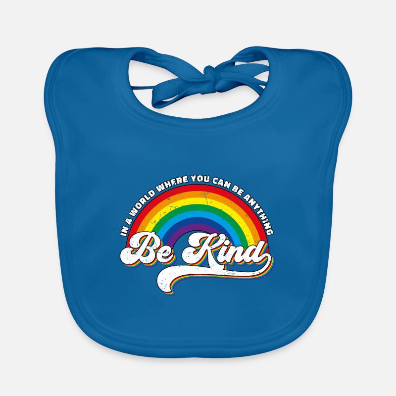 Be Kind LGBT Regenbogen Baby Bio-Lätzchen