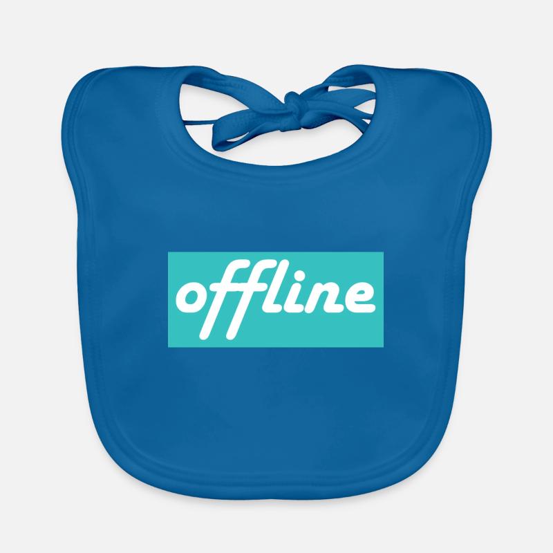 offline- bleu blanc Bavoir bio Bébé