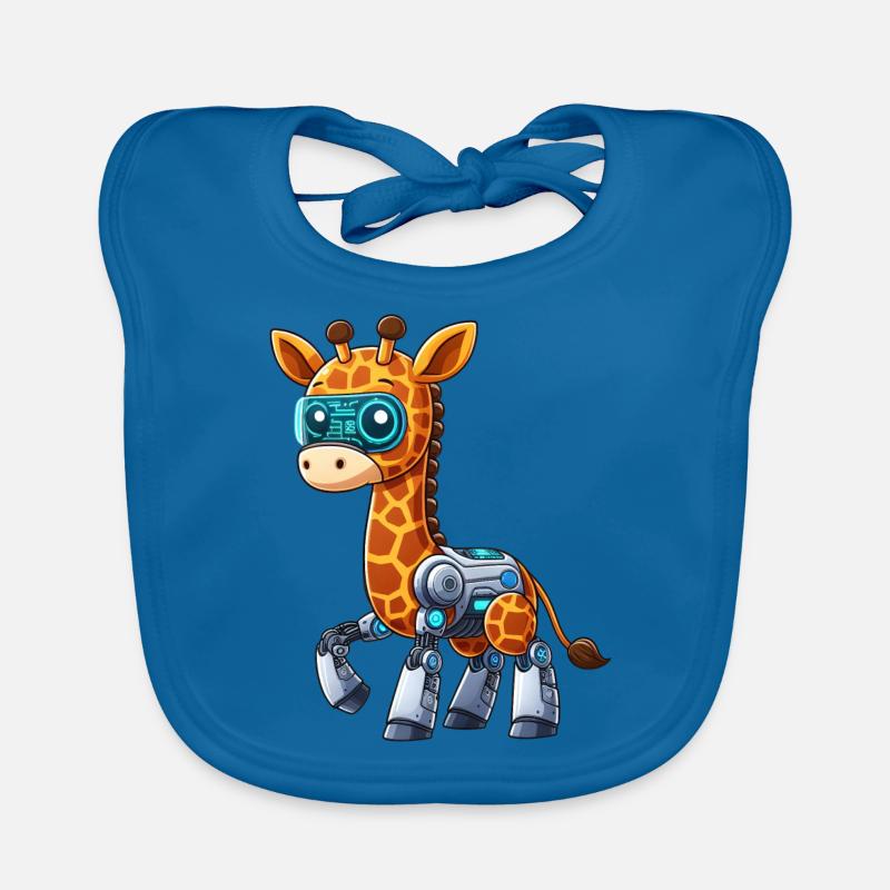 La girafe robot cool est un cyborg Bavoir bio Bébé