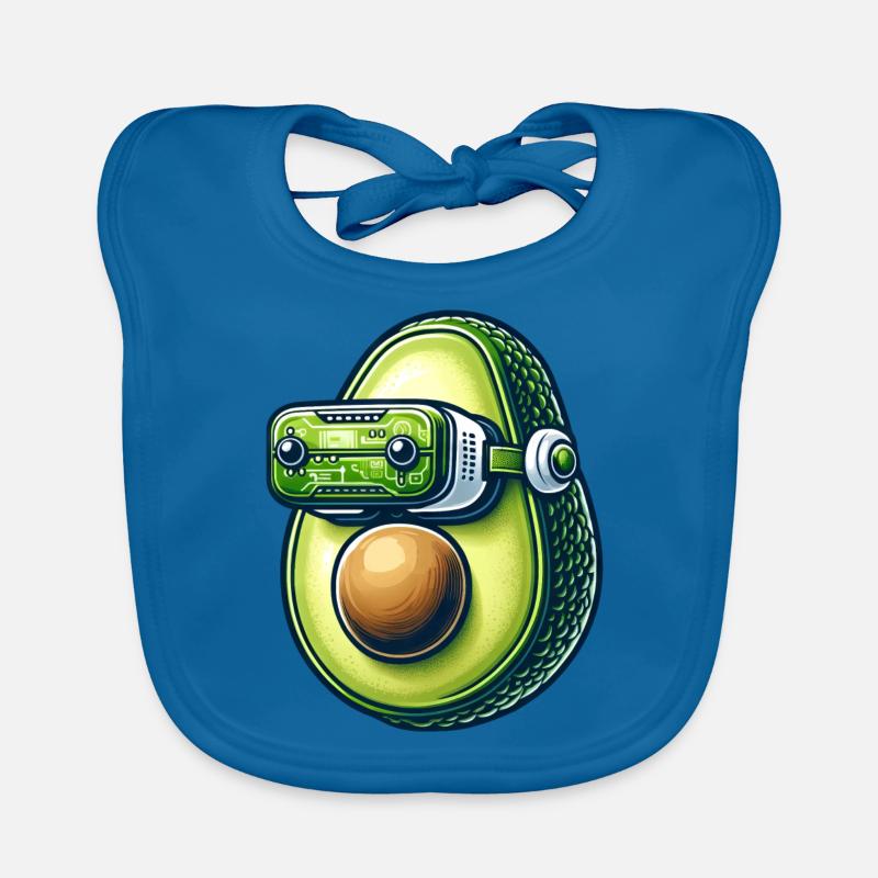 Avocado VR Gamer Réalité Virtuelle Bavoir bio Bébé