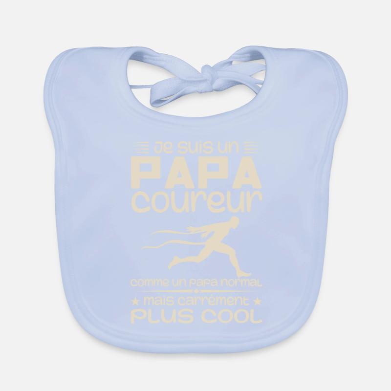 I'm a marathon runner dad Organic Baby Bibs