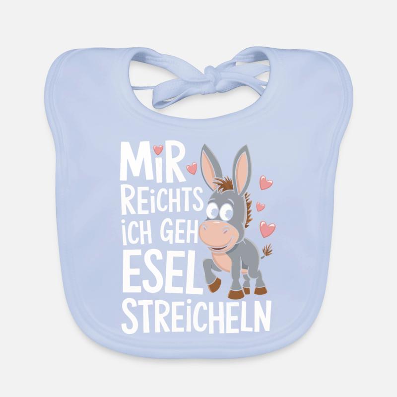 Donkey Donkey Mule Muli Organic Baby Bibs