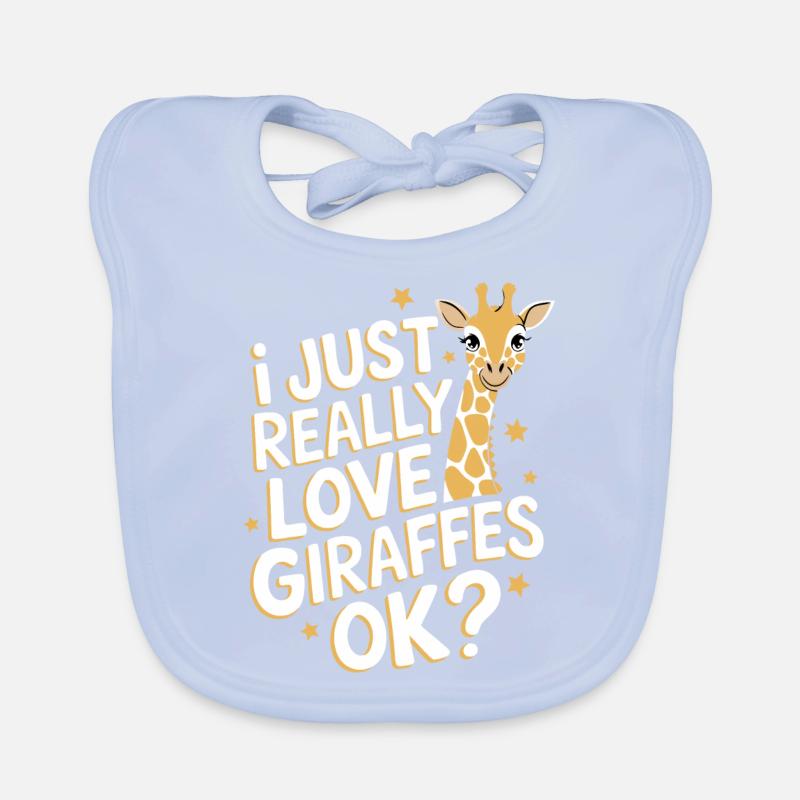 Giraffe Tier Afrika Giraffen Baby Bio-Lätzchen